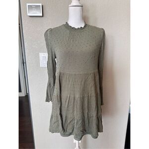 Altar'd State Olive Mini Dress